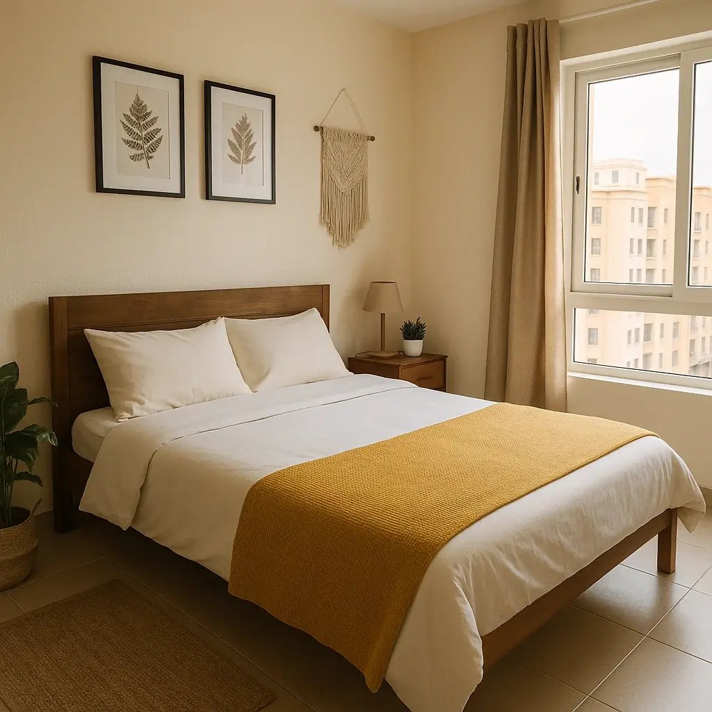 A room with Kind Sized Bed in Sharjah