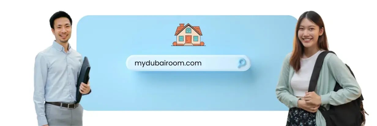 Professionals searching for dubai rooms on a search engine.