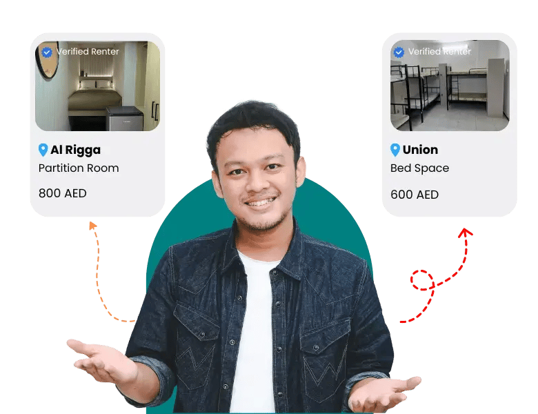 Location-based room search in Dubai