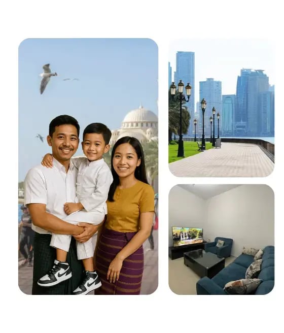 An asian Family's photo in Sharjah An asian Family's photo in Sharjah